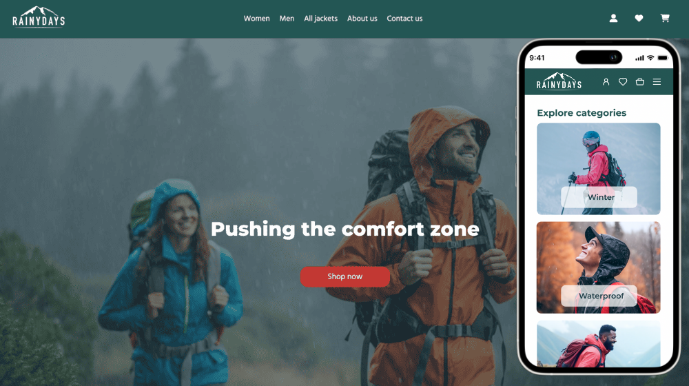 Rainy days project screenshot