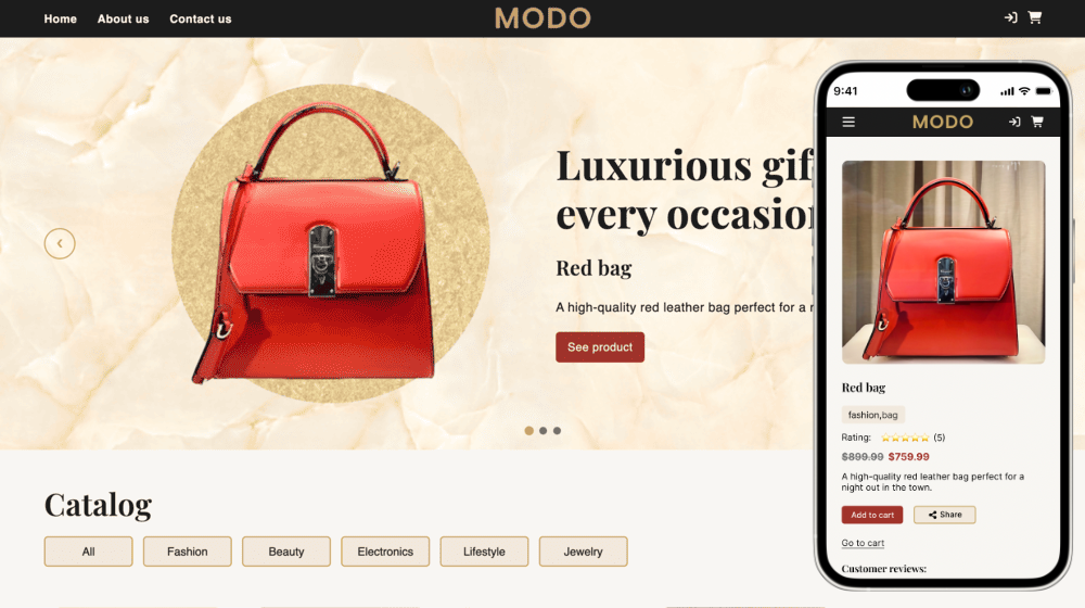 Modo project screenshot